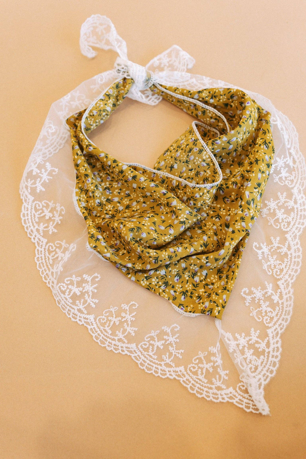 Little Bit of Lace Scarf Yellow