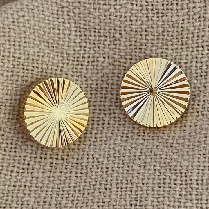 Dot stud Post studs Earrings 18k Gold