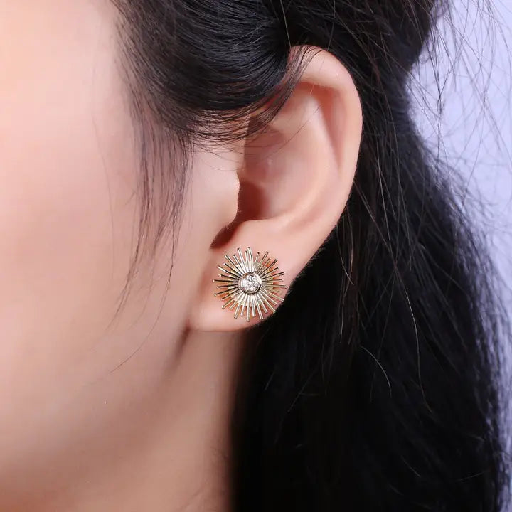 Dainty Sun Earrings