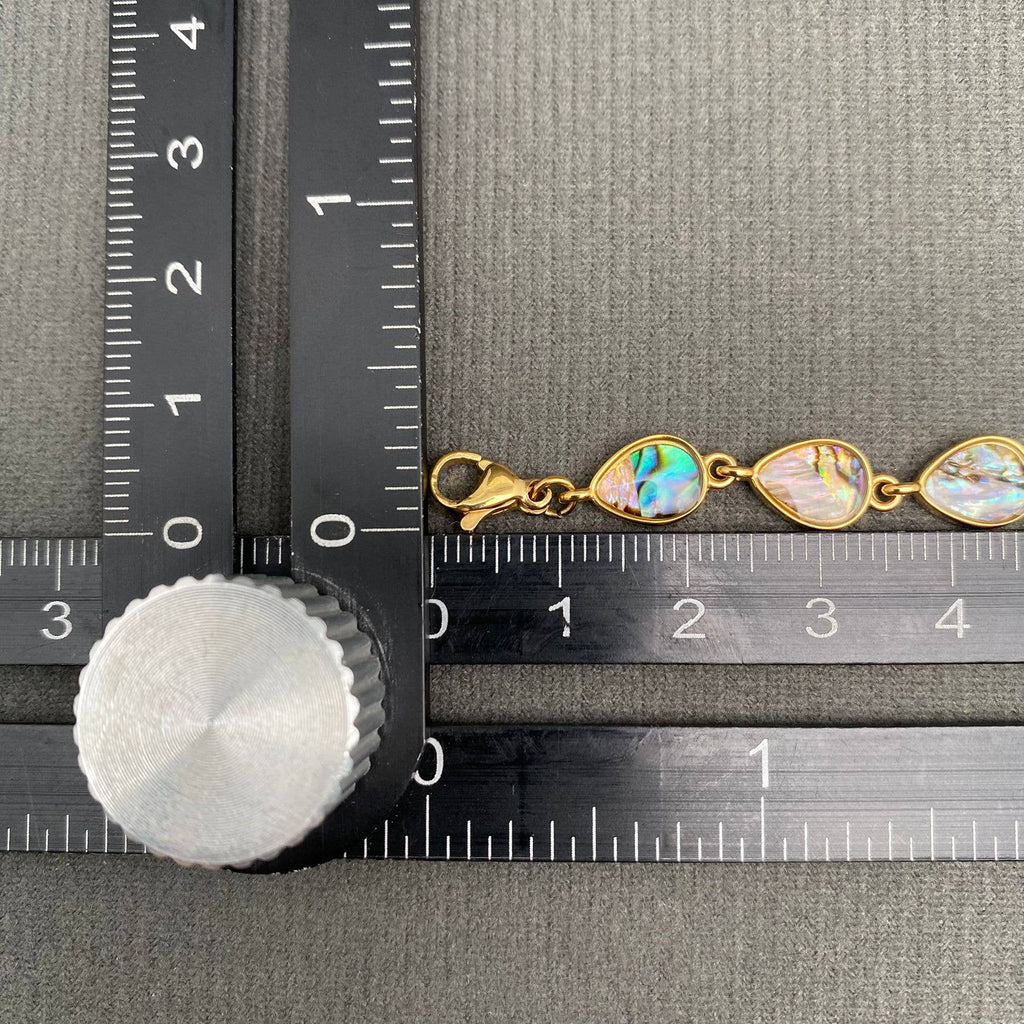 Geometric Shell 18K Gold Plated Stainless Steel Bracelet