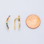 Rainbow Arc Ear Climber Earring