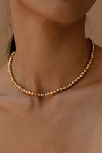 18K Tarnish Free Beaded Necklace