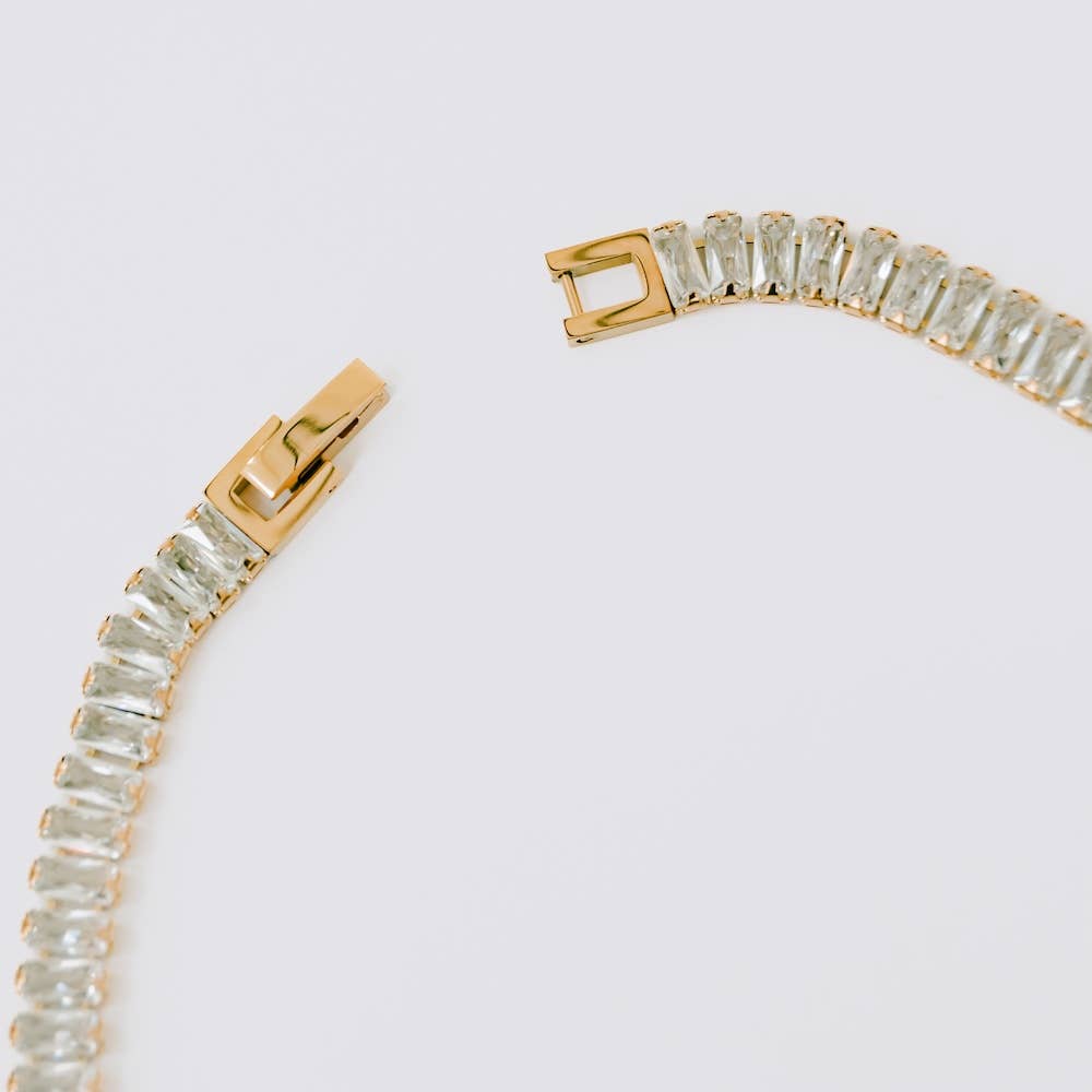 Dazed In Diamonds Choker Necklace - WATERPROOF