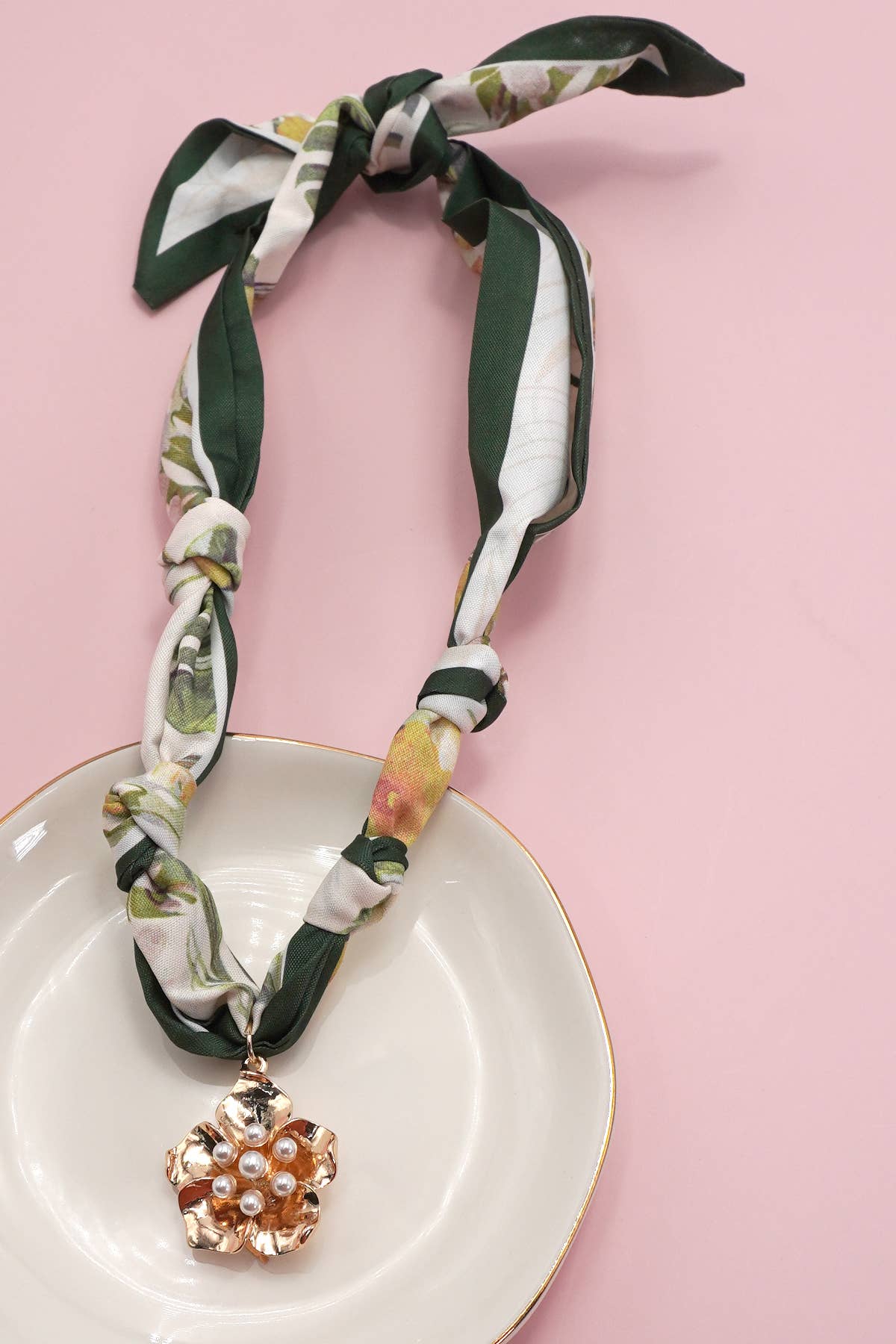 Sweetest Scarf Charm Necklace