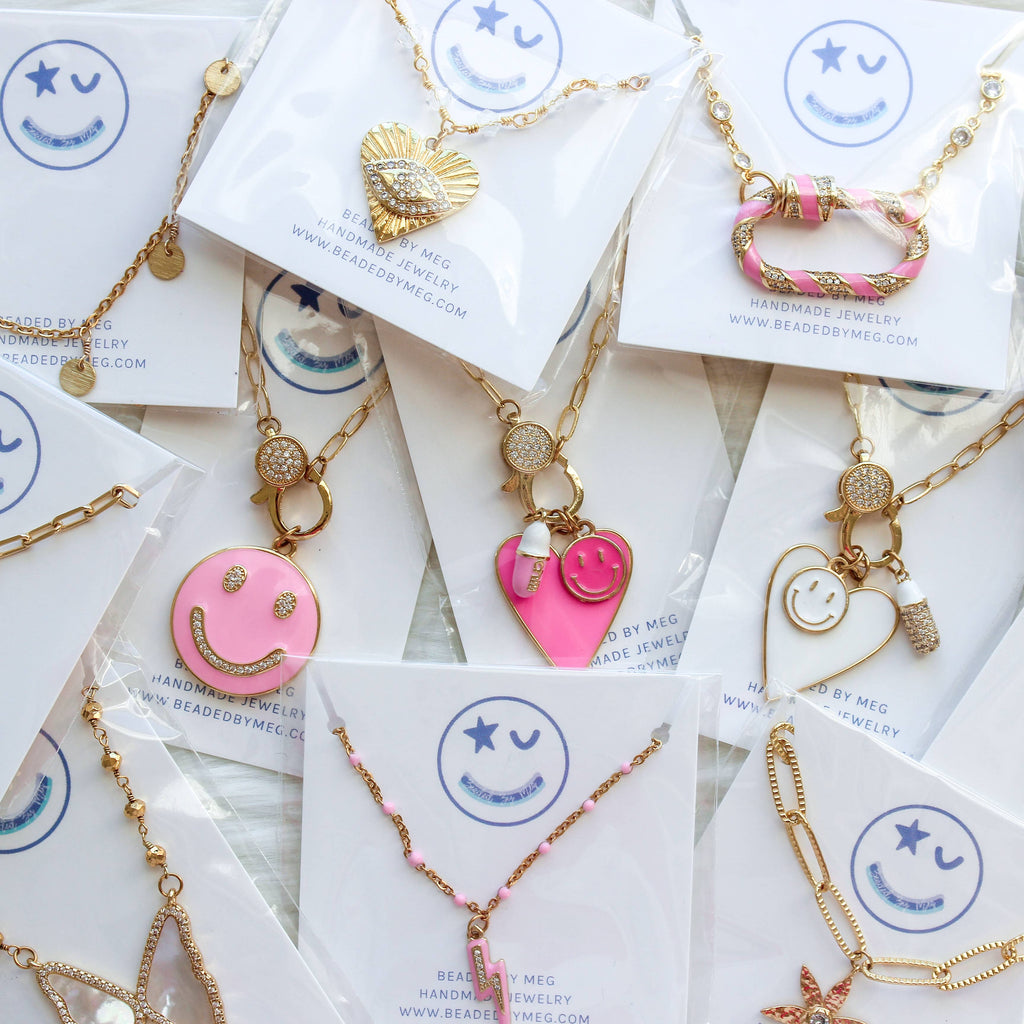 CB Gold Carabiner Necklace