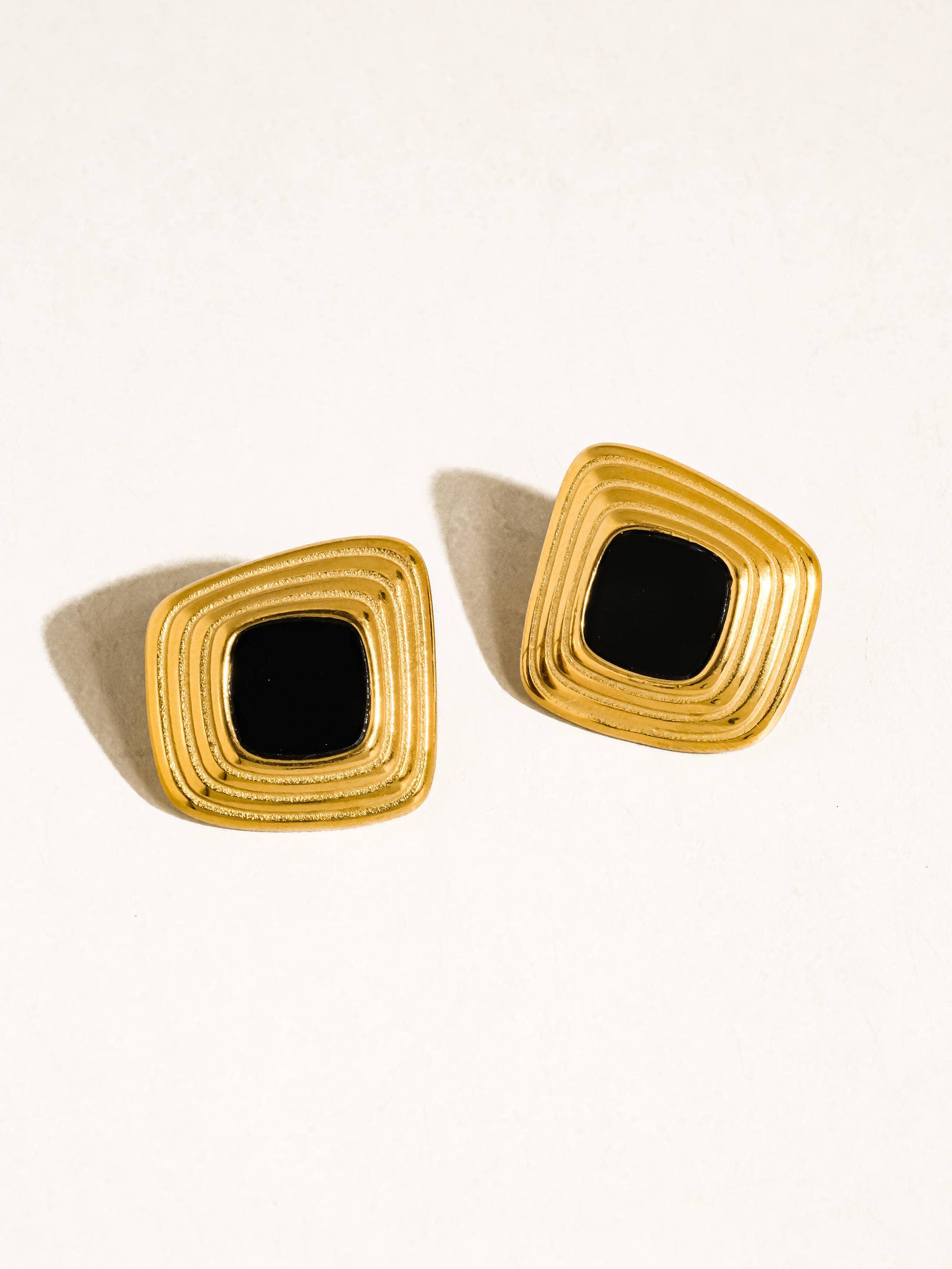 Solenne Non-Tarnish Square Earrings