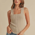 Textured Tan Tank