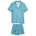 Teal Checkered Loungewear