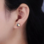 14K Gold Filled Iridescent CZ Studs