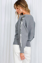 Sequin Detail Knitted Sweater