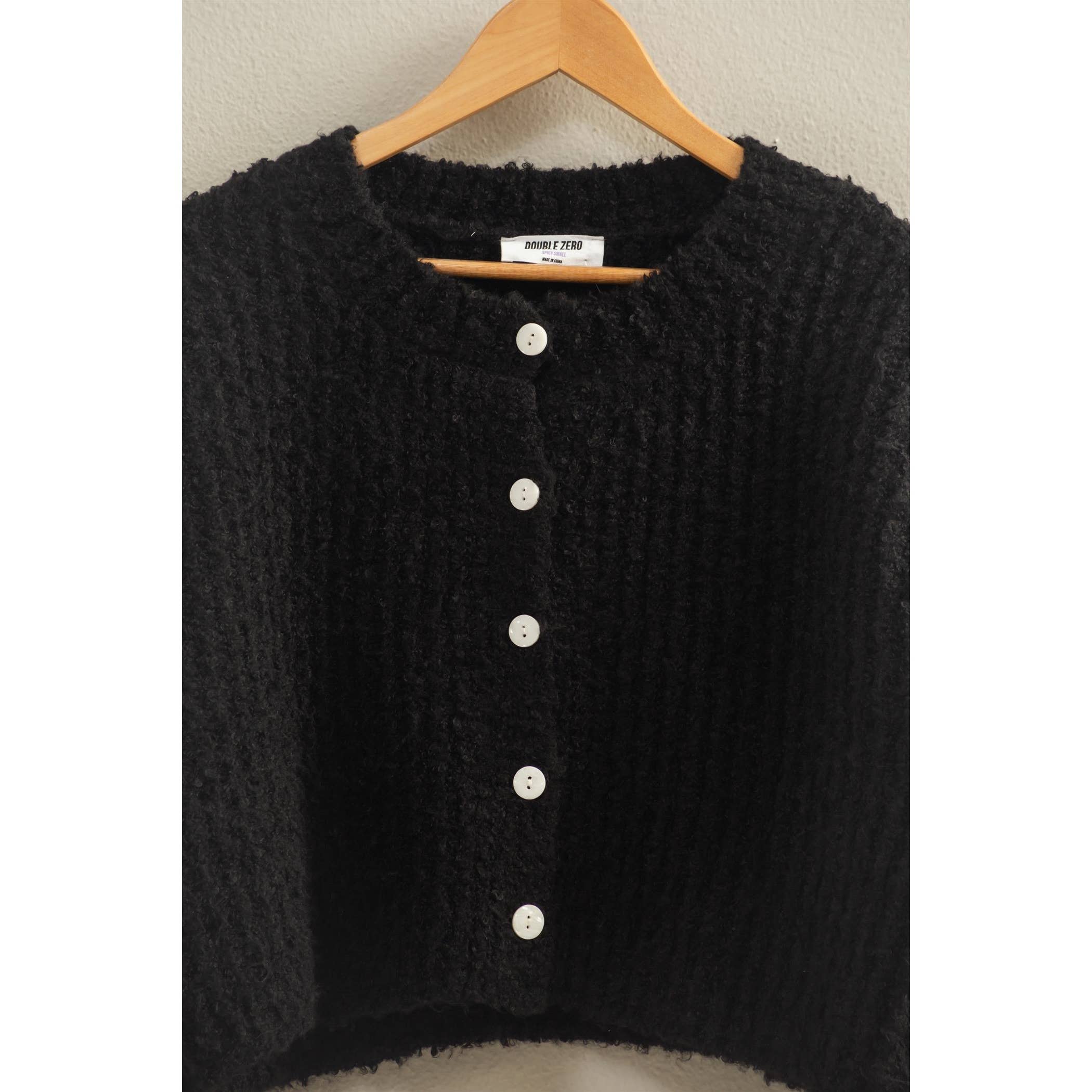 Fluffy Button-Up Cardigan