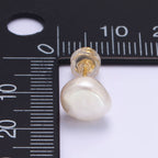Gold Filled Pearl Stud Earrings