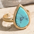 Turquoise Teardrop Ring