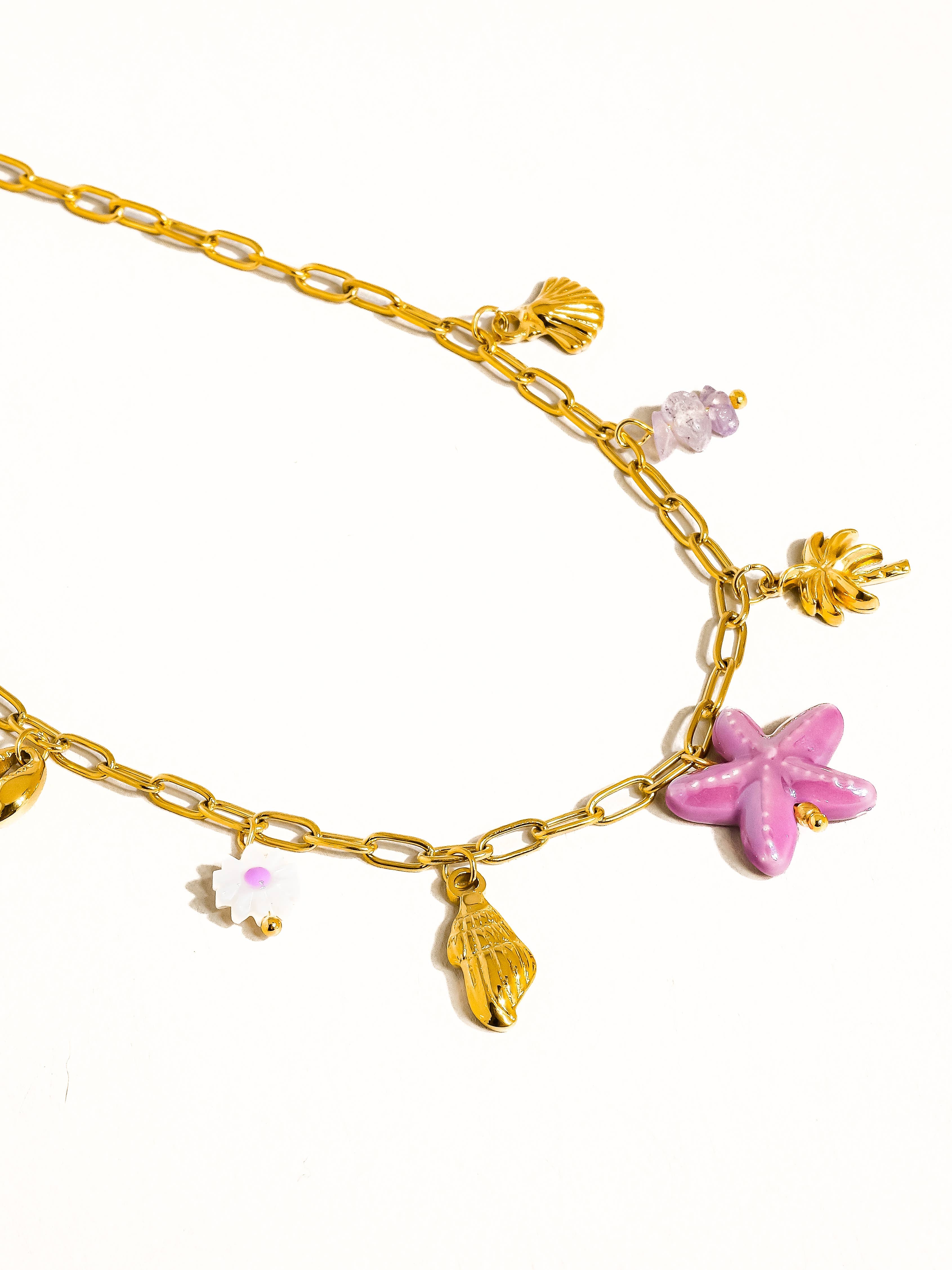 Anya 18K Gold Non-Tarnish Starfish Necklace