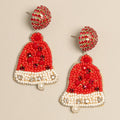 Red Jingle Bell Earrings