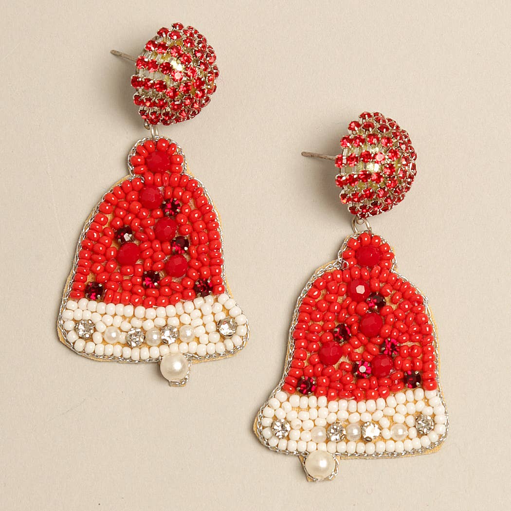 Red Jingle Bell Earrings