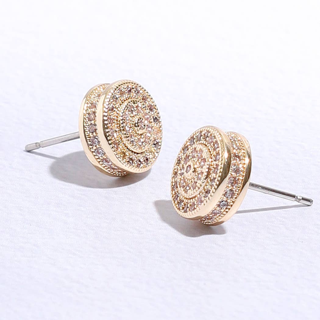 Round CZ Studs