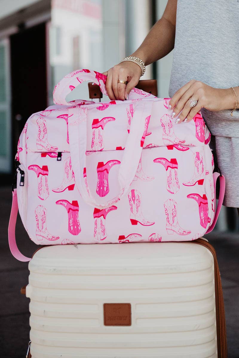 Western Boots Weekender Bag