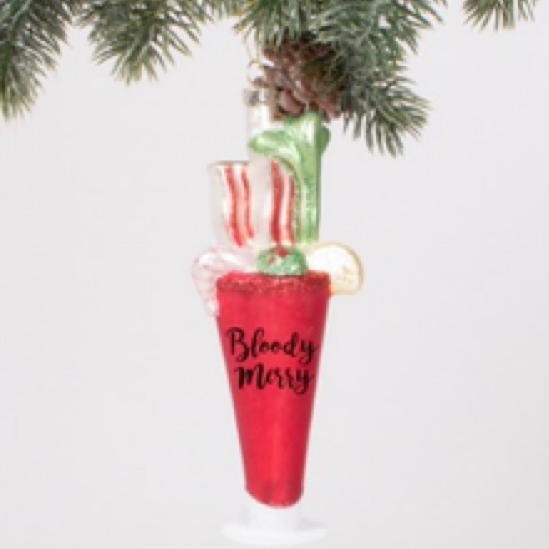 Bloody “Merry” Ornament