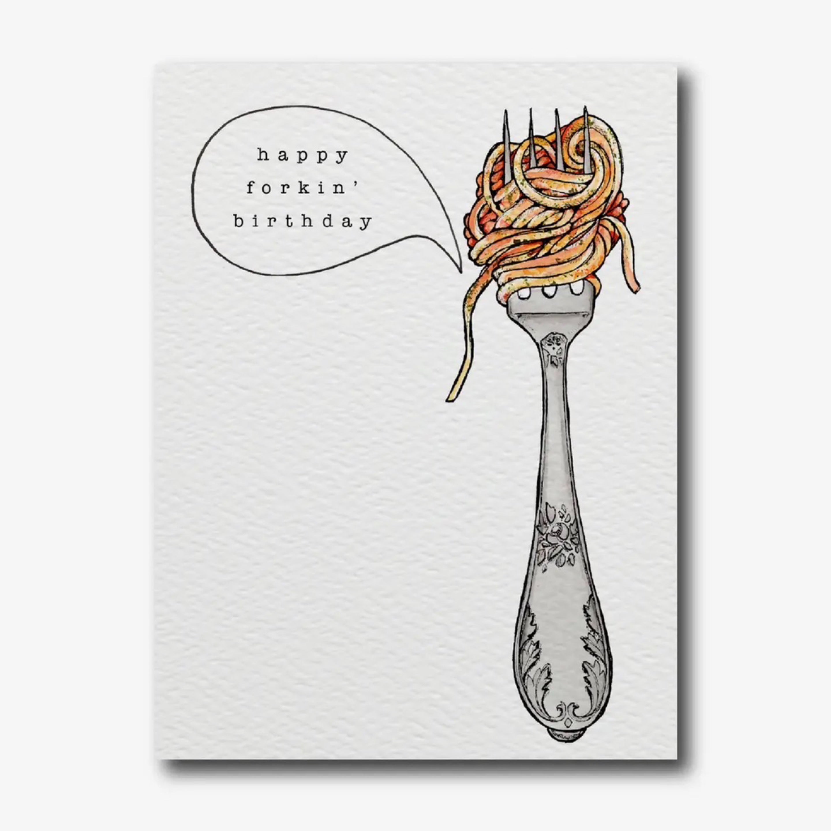 “Happy forkin’ birthday” Card