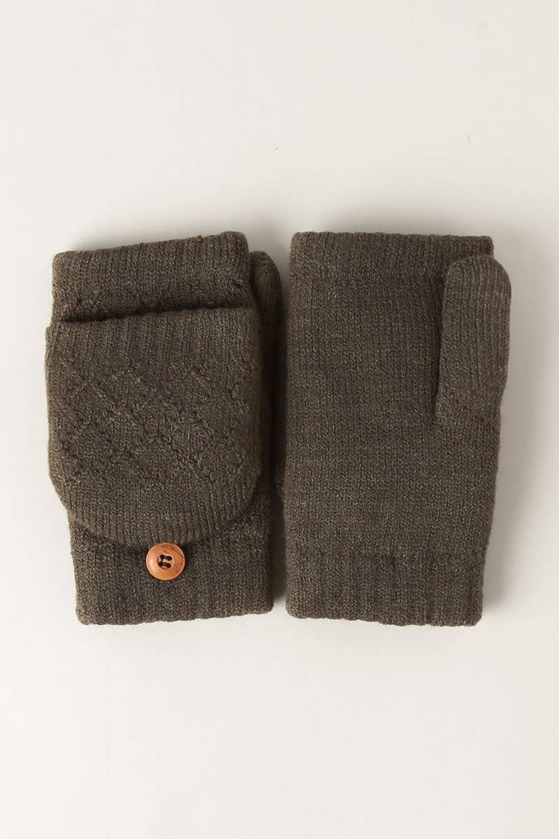 Oat Fingerless Mittens