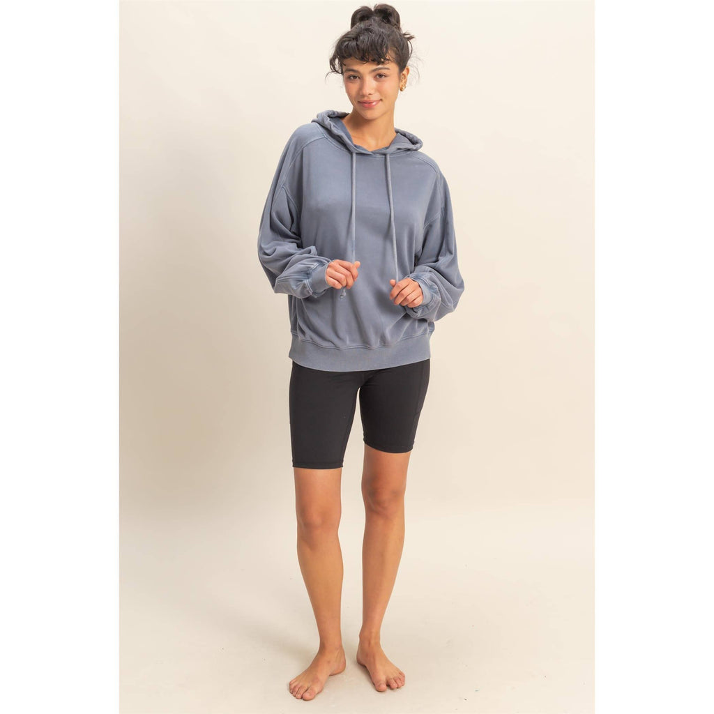 Pink Santa Washed Hoodie