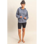 Pink Santa Washed Hoodie