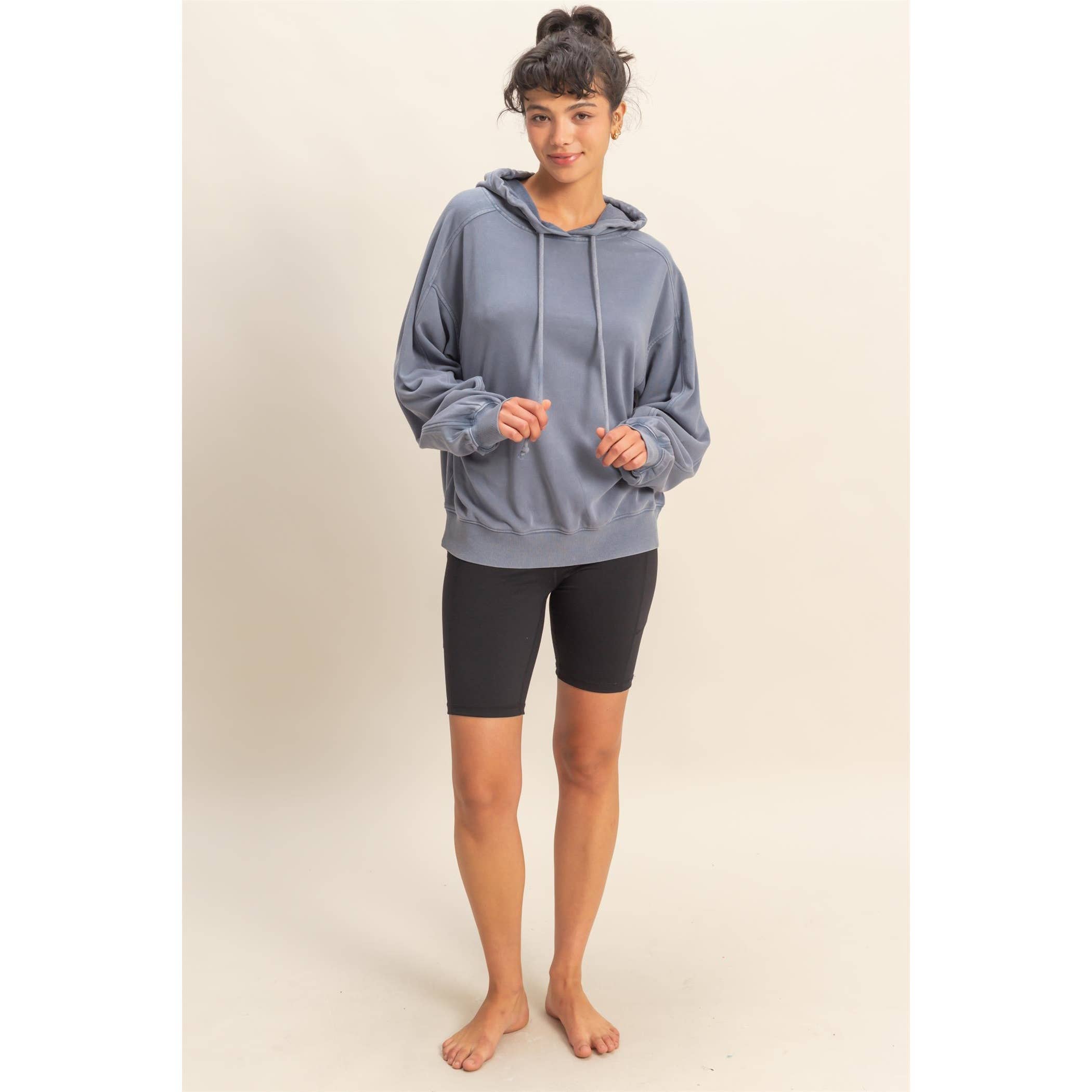 Pink Santa Washed Hoodie