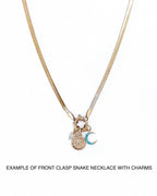 CB solid Chain front Clasp Necklace