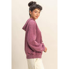 Pink Santa Washed Hoodie