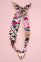 Sweetest Scarf Charm Necklace