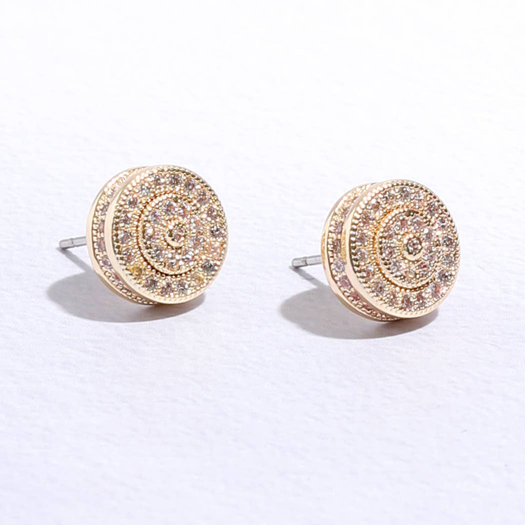 Round CZ Studs