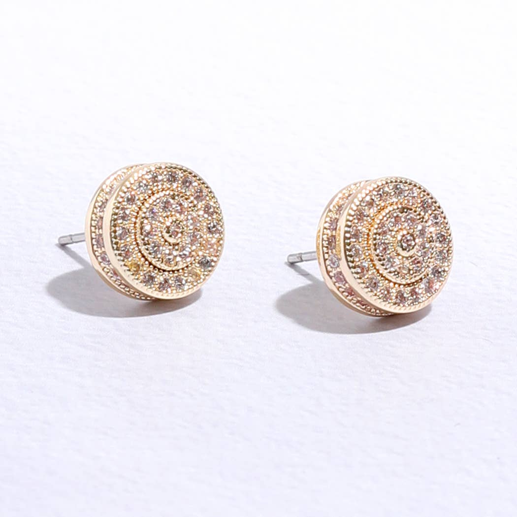 Round CZ Studs