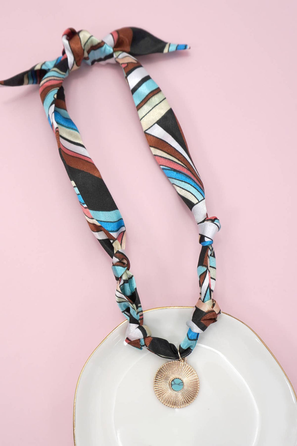 Sweetest Scarf Charm Necklace