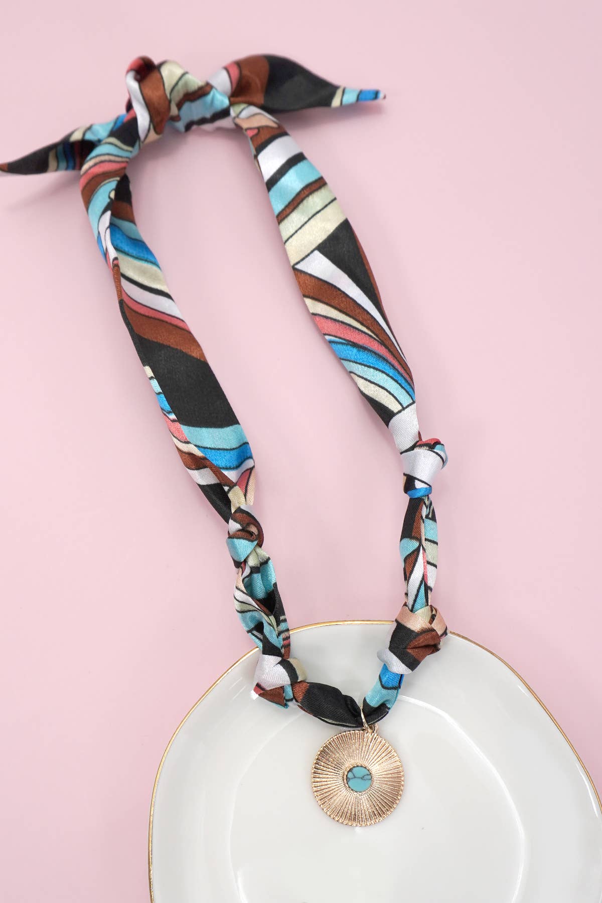 Sweetest Scarf Charm Necklace