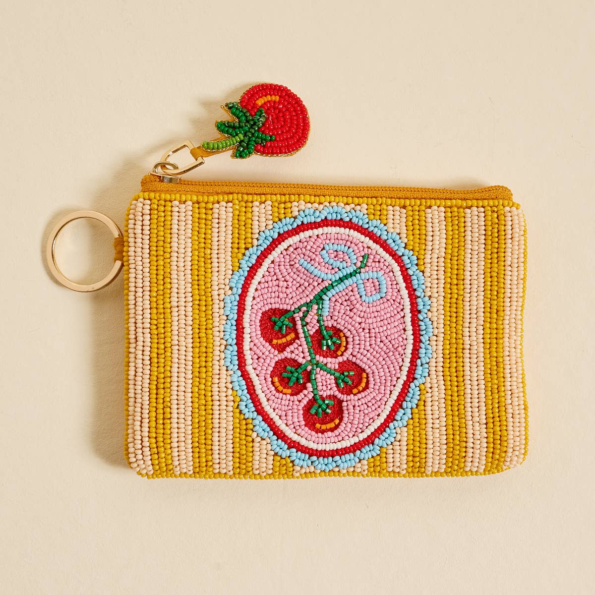 Off the Vine Handcrafted Beaded Pouch