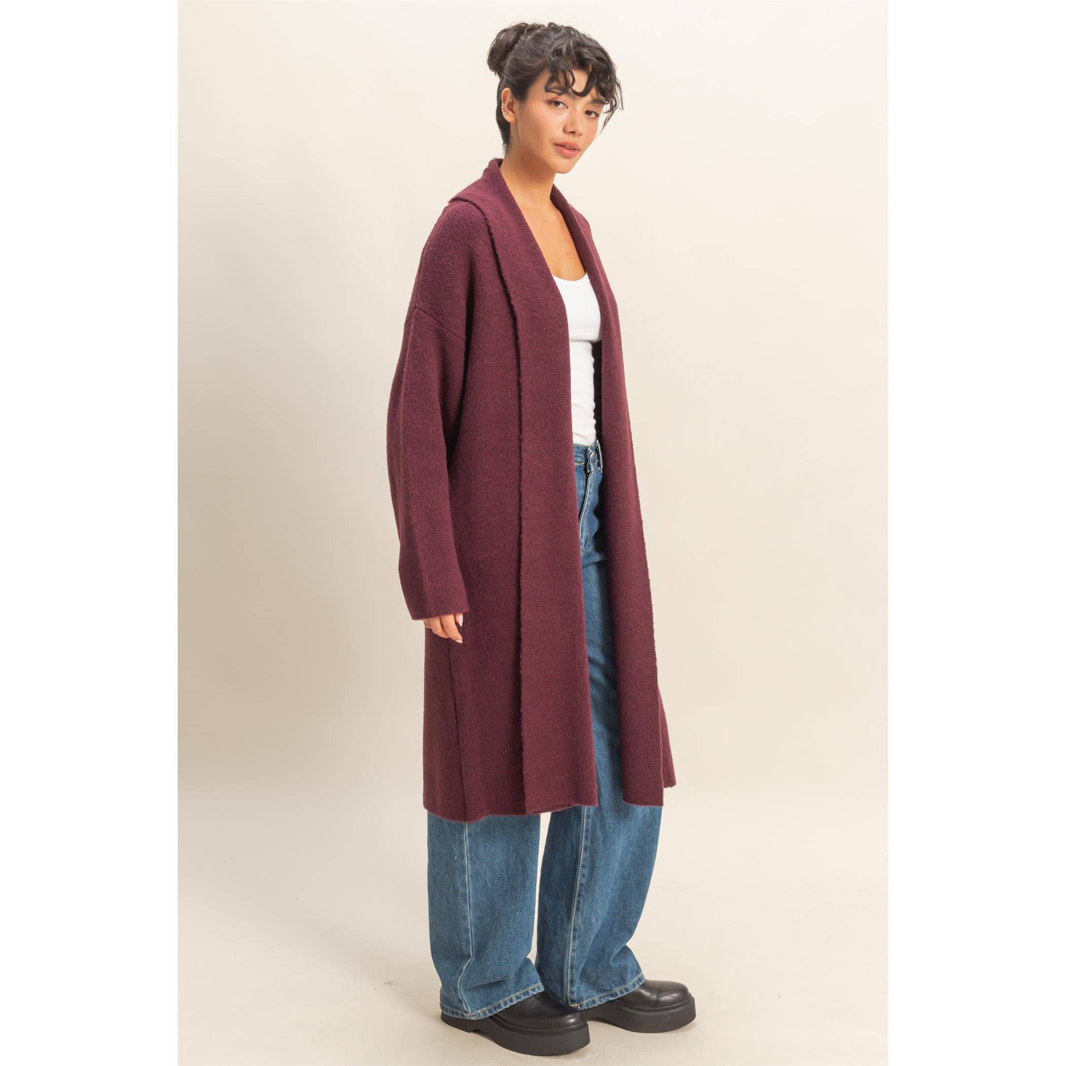 Open Front Duster Sweater