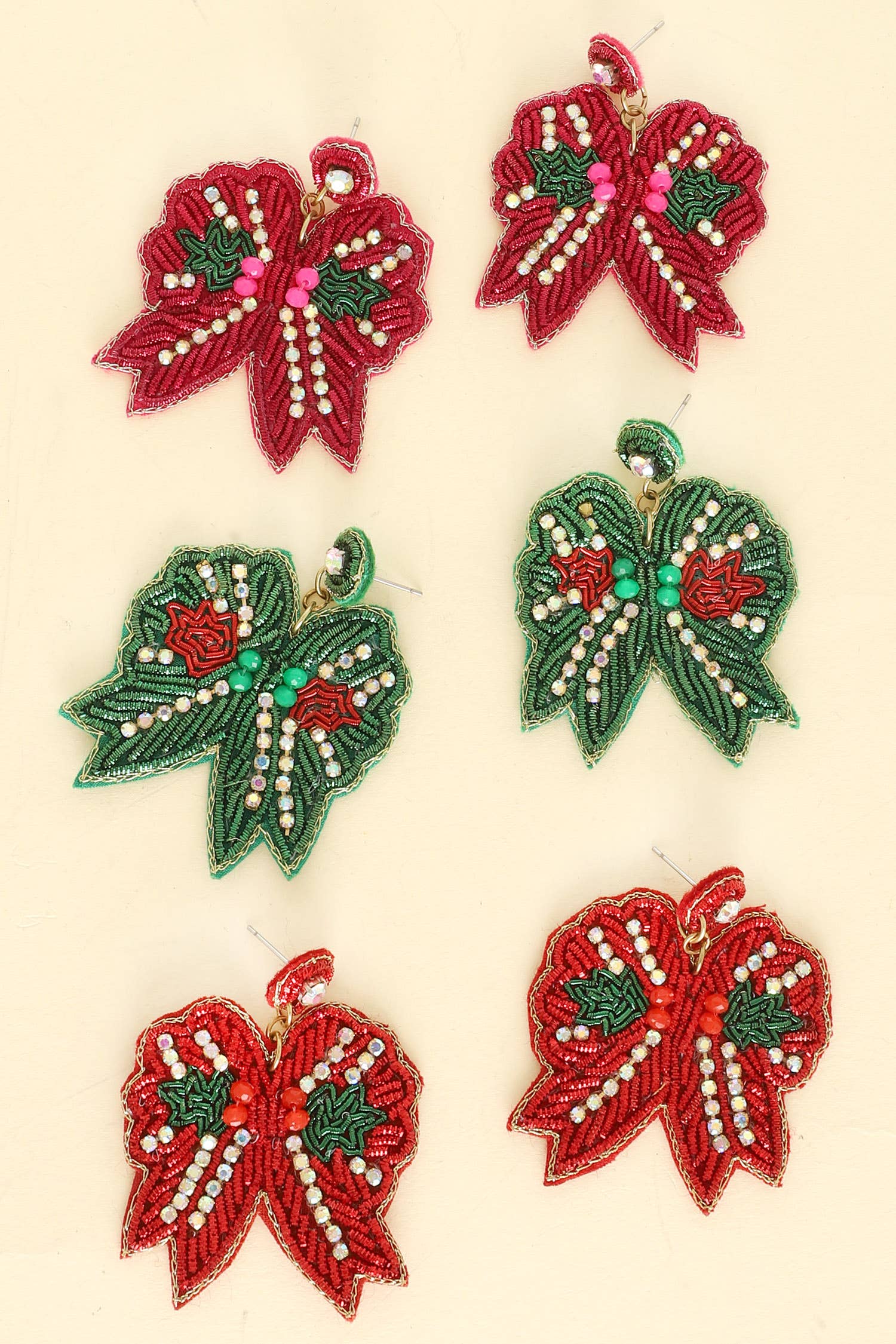 Christmas Bow Earrings