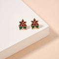 Christmas Holly Studs