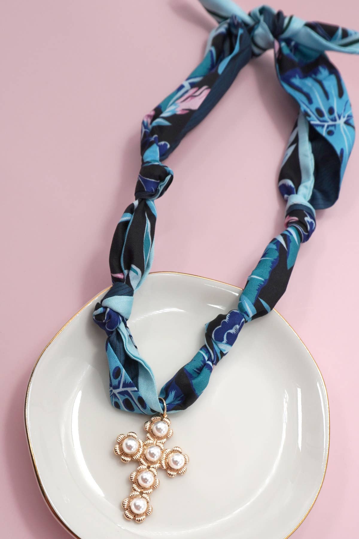 Handmade Scarf Charm Necklace