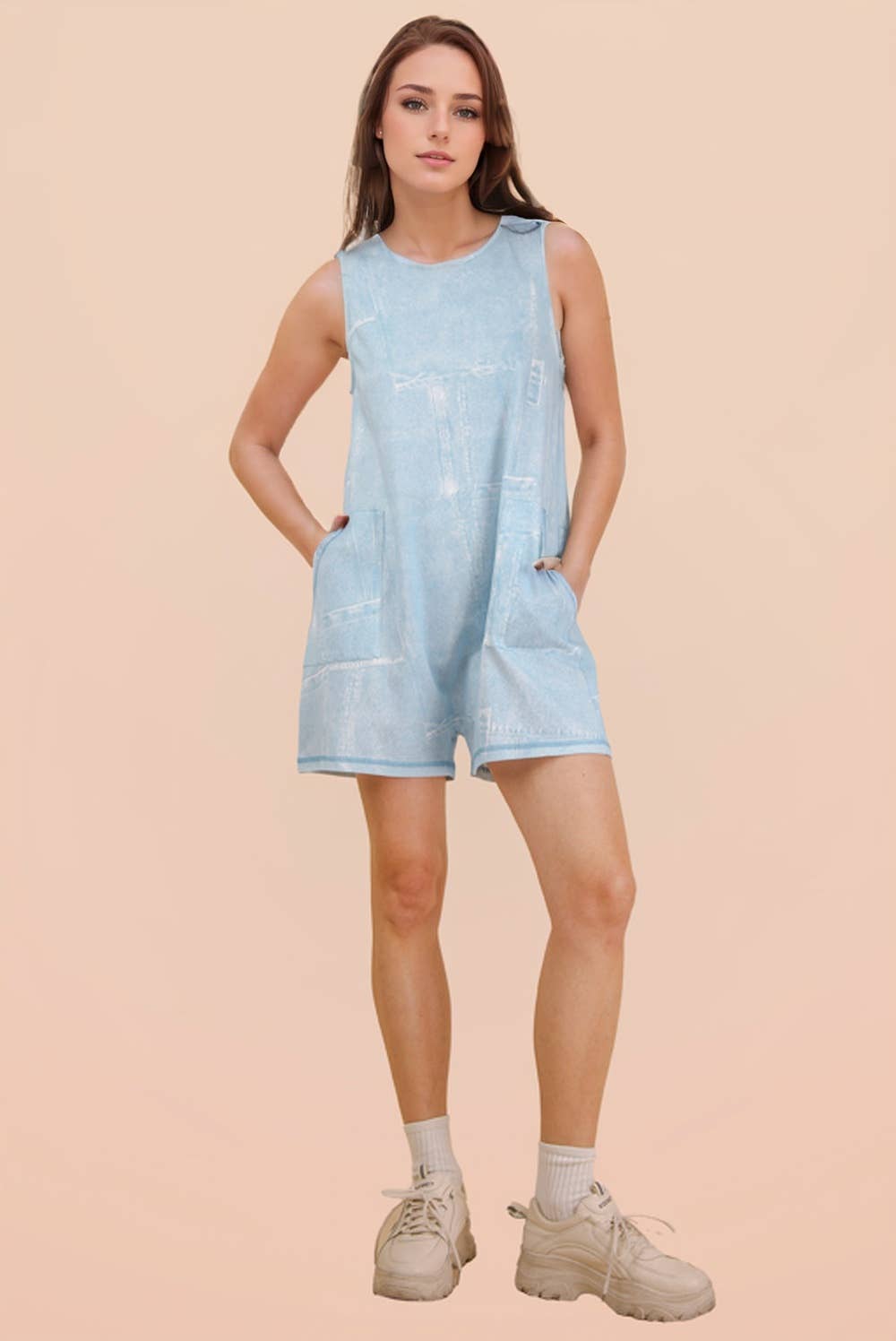 Cloud Washed Romper