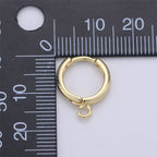 24K Gold Filled Charm Hoops