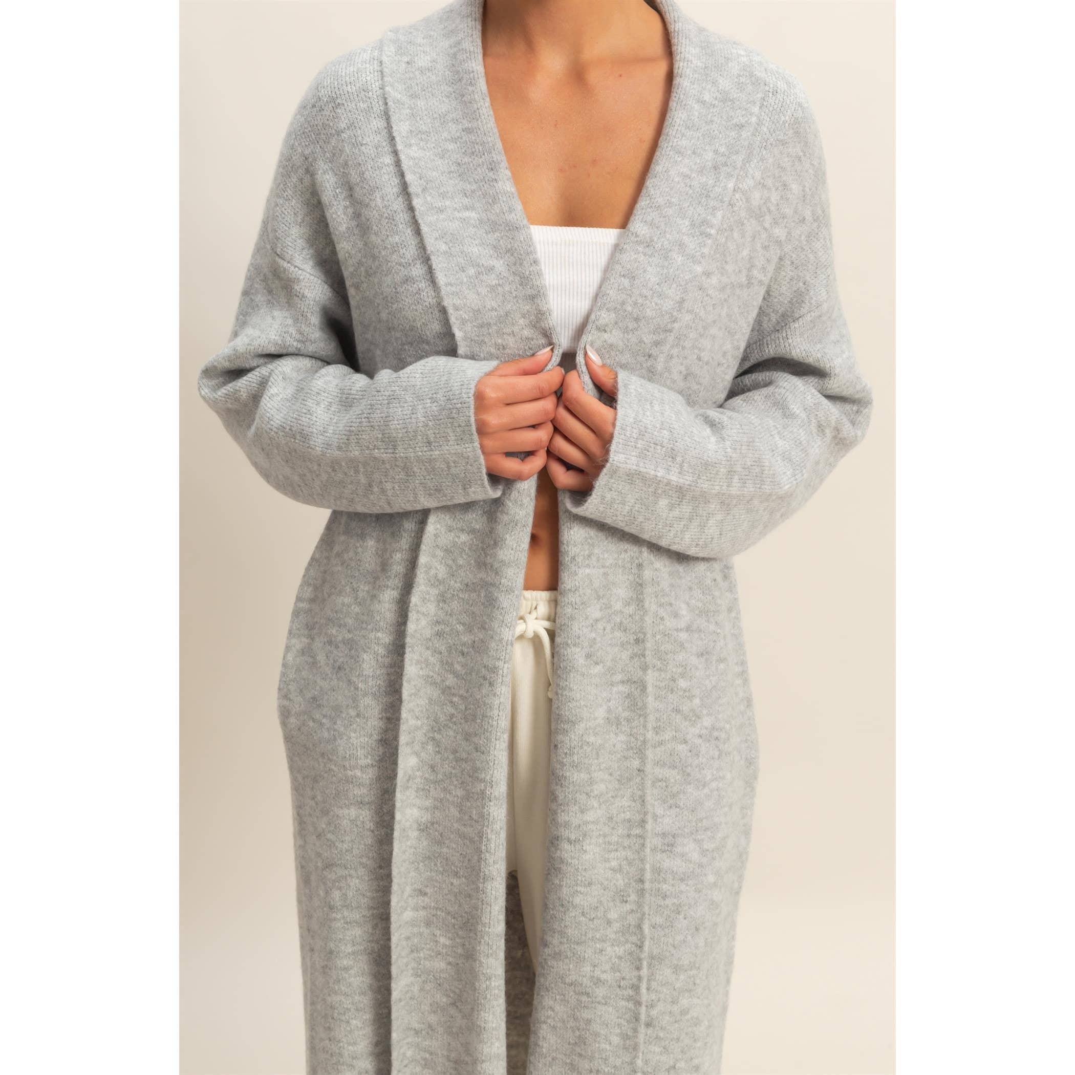 Open Front Duster Sweater