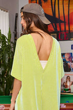 V-back Spiced Ribbed Romper