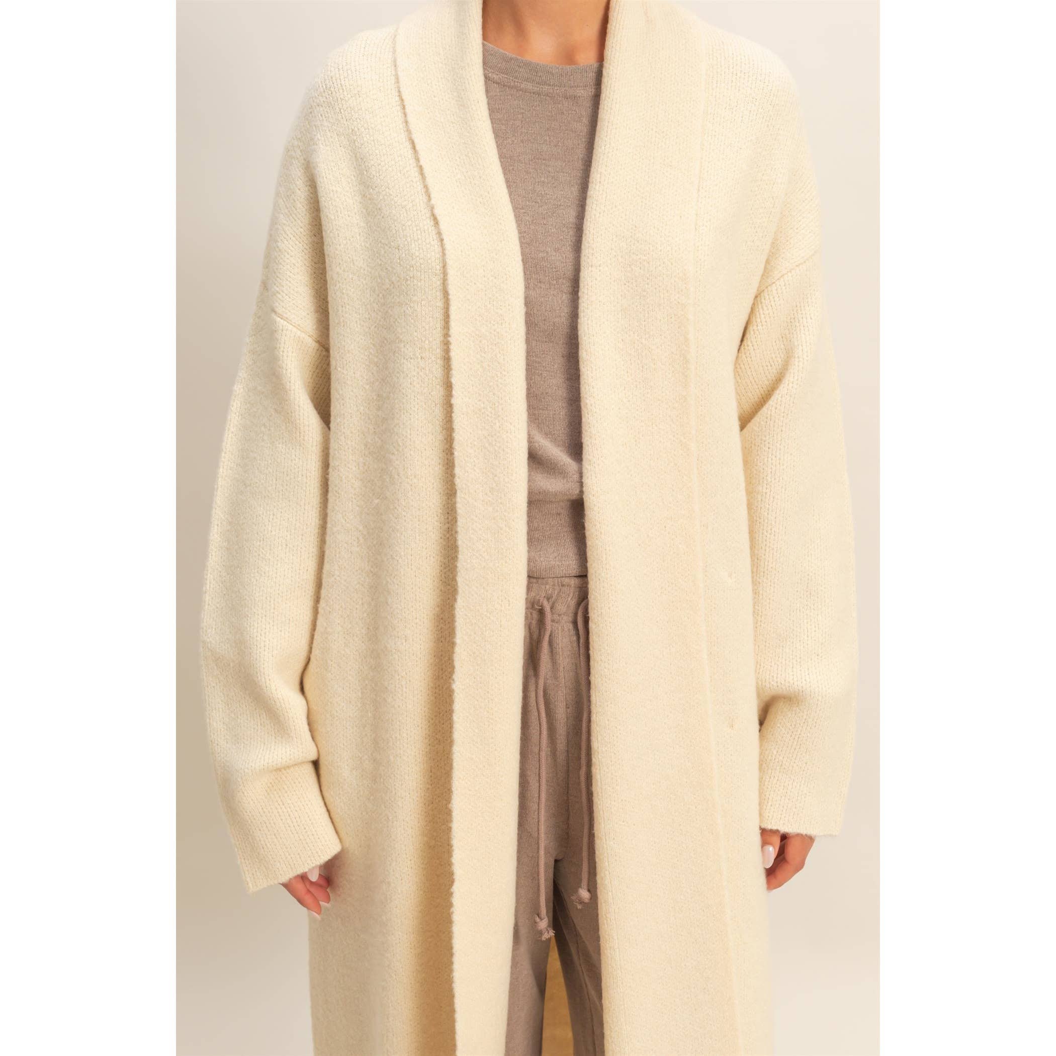 Open Front Duster Sweater