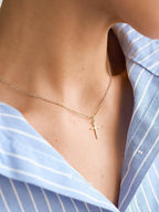 Non-Tarnish Small Cross Necklace