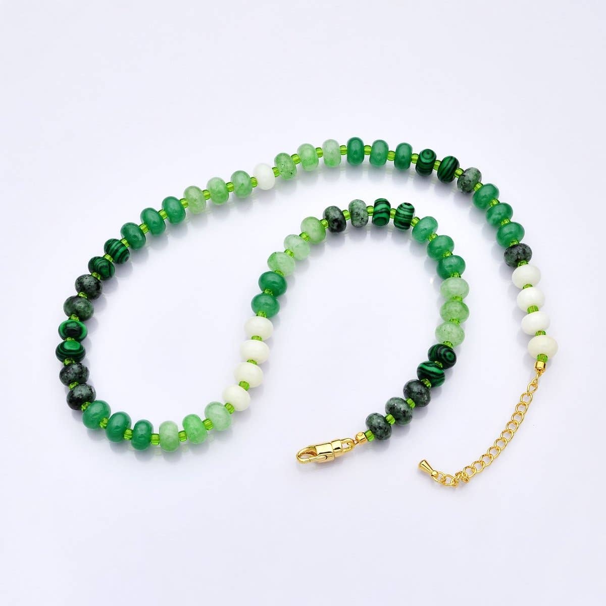 GF Malachite Gemstone Necklace