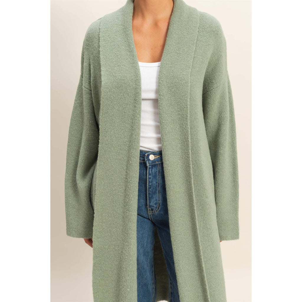 Open Front Duster Sweater