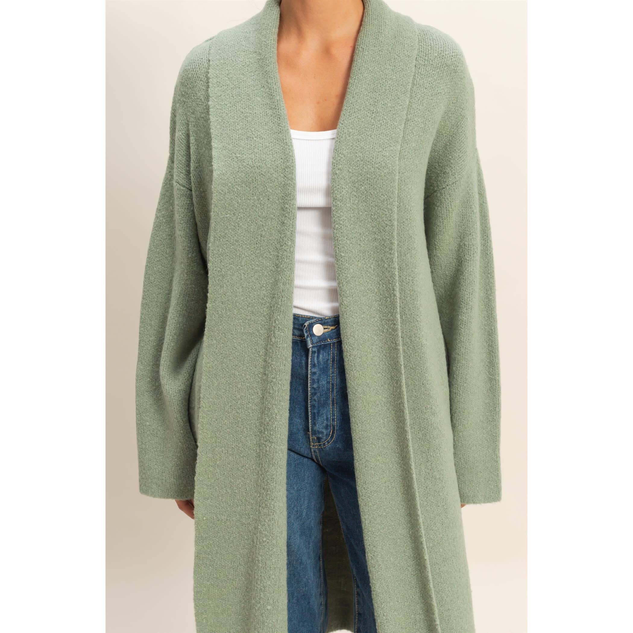 Open Front Duster Sweater