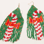 Candy Cane Fringe Earrings